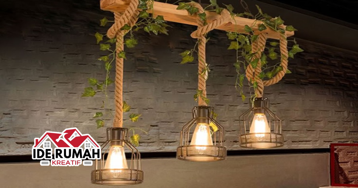 Lampu Gantung DIY Unik untuk Dekorasi Rumah 2 Lampu gantung DIY unik dari bahan sederhana untuk dekorasi rumah modern